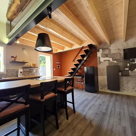 Renove Avec Mezzanine, Cour Privative Et Parking A - Fr-1-426-479 Feriehus Rochetrejoux